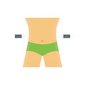 Fitness vector flat colour icon Royalty Free Stock Photo