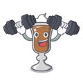 Fitness irish coffee character cartoon