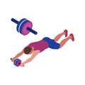 Fitness Isometric Icon