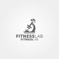 Fitness Lab Vector logo design template Idea Royalty Free Stock Photo