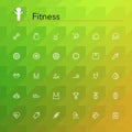 Fitness Line Icons