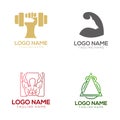 Fitness logo and icon design