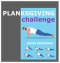 Fitness man doing planking exercise