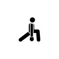 Fitness, man, sports, gym, exercise icon. Element of gym pictogram. Premium quality graphic design icon. Signs and symbols Royalty Free Stock Photo