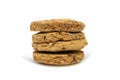 Fitness meal oatmeal cookie seed Royalty Free Stock Photo