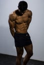Fitness Model Torso With Pectoral Muscles Flexed