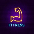 Fitness Neon Label