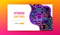 Fitness Neon Landing Page