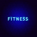 Fitness Neon Text