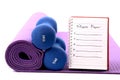 Fitness plan Royalty Free Stock Photo