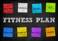 Fitness Plan Royalty Free Stock Photo