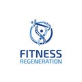 Fitness Regeneration logo design template