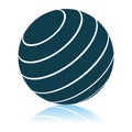 Fitness Rubber Ball Icon