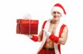 Fitness Santa shows a red box