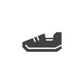 Fitness shoe vector icon