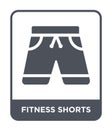 fitness shorts icon in trendy design style. fitness shorts icon isolated on white background. fitness shorts vector icon simple