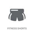 fitness Shorts icon. Trendy fitness Shorts logo concept on white