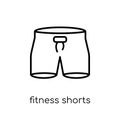 fitness Shorts icon. Trendy modern flat linear vector fitness Sh