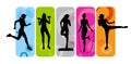 Fitness silhouettes