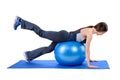 Fitness Stability Ball Glute Kickback