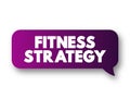 Fitness Strategy - capability of the mind to generate insights and set direction that leads to advantage, text concept message