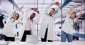 Fitness Stretch Exercise Workout For Group Royalty Free Stock Photo