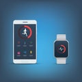 Fitness tracker application user interface kit