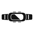 Fitness tracker icon simple vector. Sport hand data