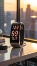 Fitness trackers and wearable technology - You could use an image of someone wearing a fitness tra Royalty Free Stock Photo