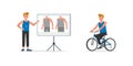 Fitness trainer character vector design. Man dressed in sports clothes. no6