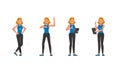 Fitness trainer character vector design. Woman dressed in sports clothes. no3