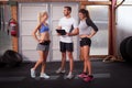 Fitness Trainer explaining exercise