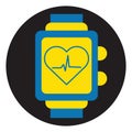 Fitness watch, icon Royalty Free Stock Photo