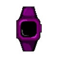 fitness watch tracker game pixel art vector illustration