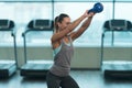 Fitness Woman Doing Exercise With Kettle Bell Royalty Free Stock Photo