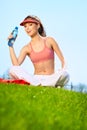 Fitness Woman Drinking Water Royalty Free Stock Photo