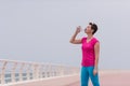 Fitness woman drinking water Royalty Free Stock Photo