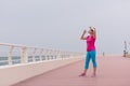 Fitness woman drinking water Royalty Free Stock Photo