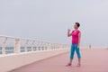 Fitness woman drinking water Royalty Free Stock Photo