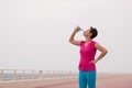 Fitness woman drinking water Royalty Free Stock Photo