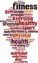 Fitness word cloud