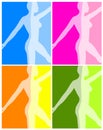 Fitness Yoga or Dance Backgrounds Royalty Free Stock Photo