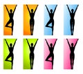 Fitness Yoga or Dance Borders Royalty Free Stock Photo