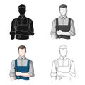 Fitter mechanic.Professions single icon in cartoon style vector symbol stock illustration web.