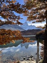 Fitz Roy Majesty: Argentina's Iconic Mountain Peaks, El Chalten, autumn lake reflection