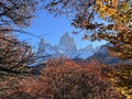 Fitz Roy Majesty: Argentina's Iconic Mountain Peaks, El Chalten, autumn landscape