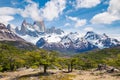 Fitz roy mountain, mountains landscape, patagonia