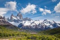 Fitz roy mountain, mountains landscape, patagonia