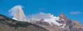 Fitz Roy mountain near El Chalten, in Patagonia, Argentina Royalty Free Stock Photo