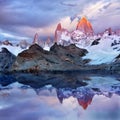 Fitz Roy Mountain, El Chalten, Patagonia, Argentina Royalty Free Stock Photo